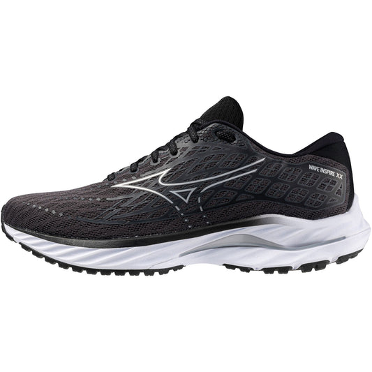 Mizuno Wave Inspire 20 WIDE FIT (2E) Mens Running Shoes - Black