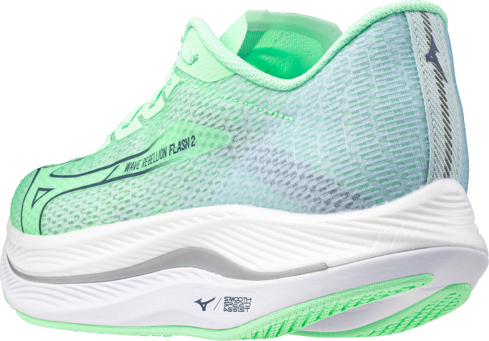 Mizuno Wave Rebellion Flash 2 Mens Running Shoes - Green – Start