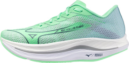 Mizuno Wave Rebellion Flash 2 Mens Running Shoes - Green