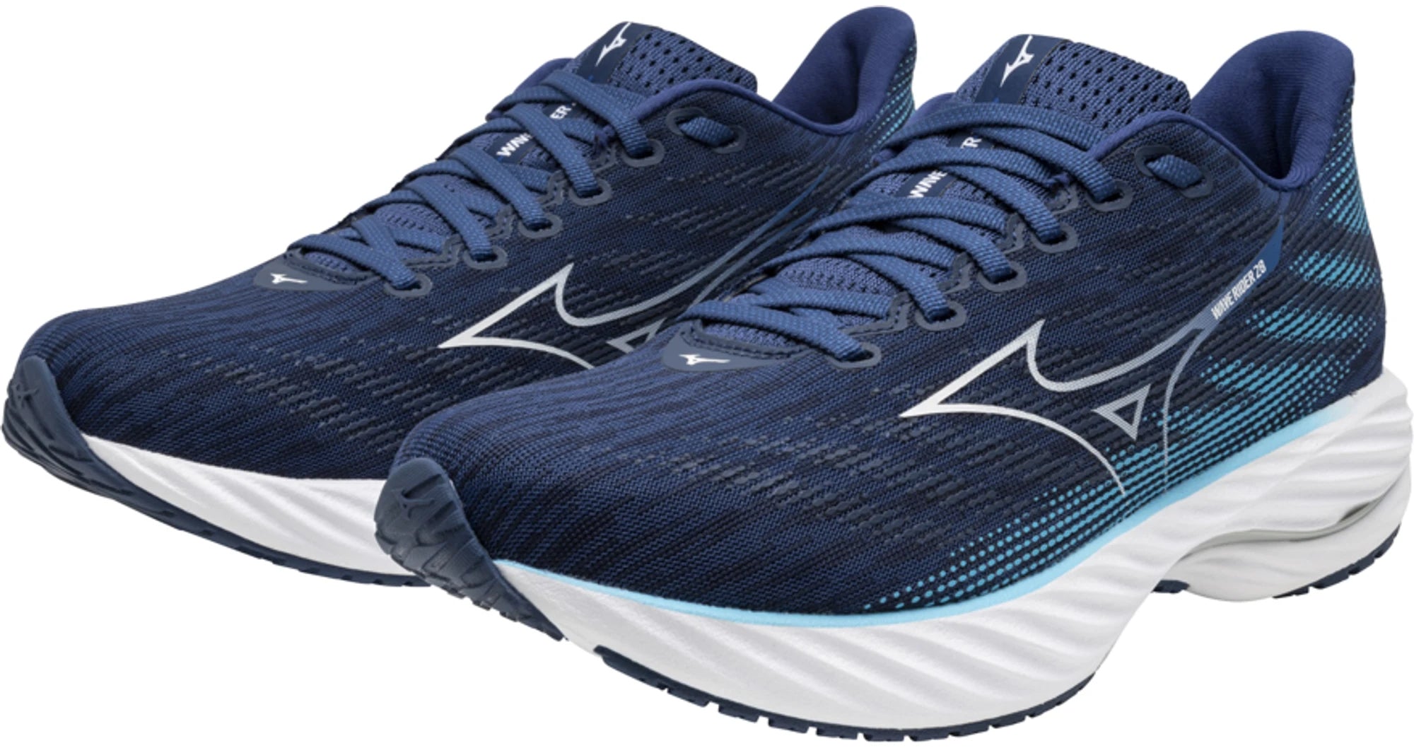 Mizuno Wave Rider 28 Mens Running Shoes Blue