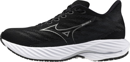 Mizuno Wave Rider 28 WIDE FIT (D) Womens Running Shoes - Black