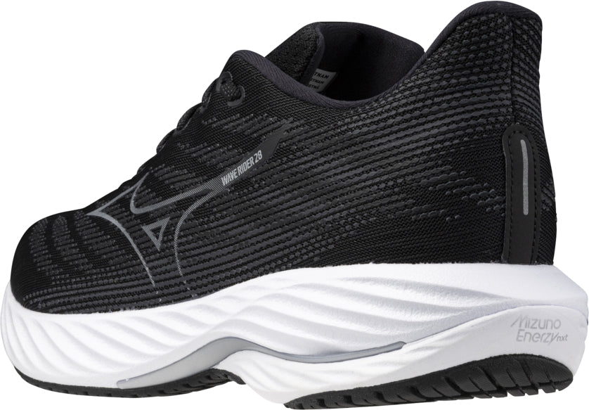 Mizuno Wave Rider 28 WIDE FIT (2E) Mens Running Shoes - Black – Start ...