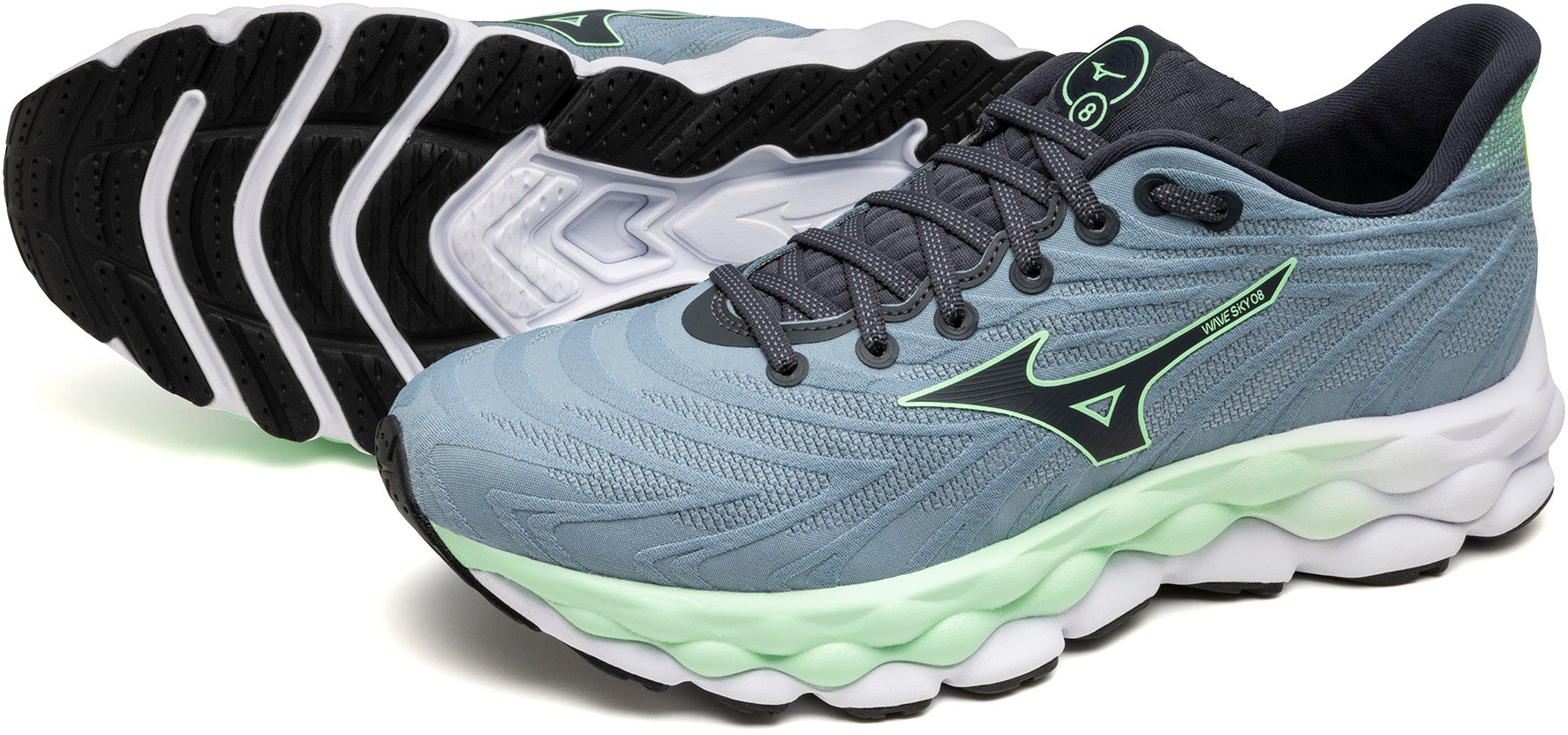 Mizuno Wave Sky 8 Mens Running Shoes - Blue – Start Fitness