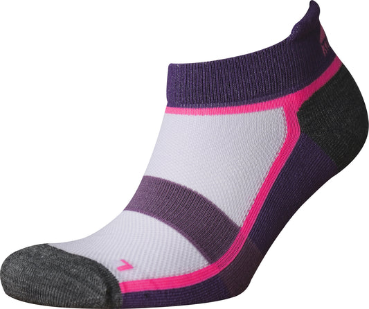 More Mile Bamboo Comfort Womens Running Socks - Purple