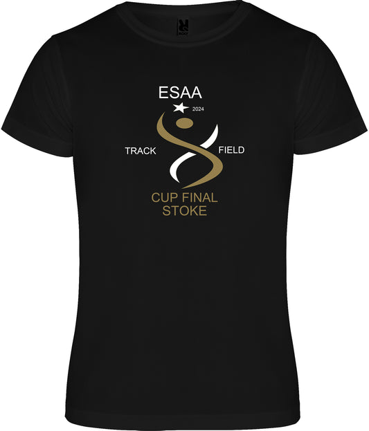 More Mile ESAA Stoke Final 2024 Short Sleeve Running Top - Black