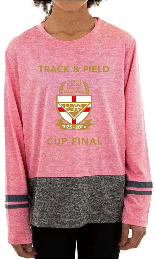 More Mile Marl ESAA Cup Final Long Sleeve Running Top - Pink