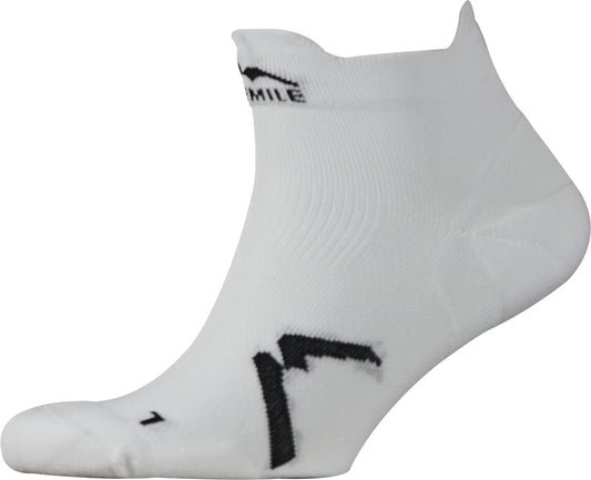 More Mile Paris Running Socks - White