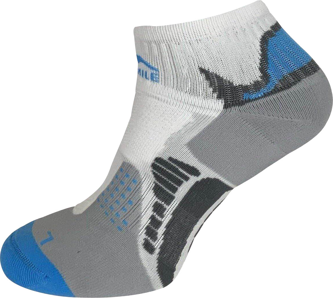 Calzini Running More Mile San Diego, Bianco/rosa, Con Plantare Imbottito E Tactel Aquator