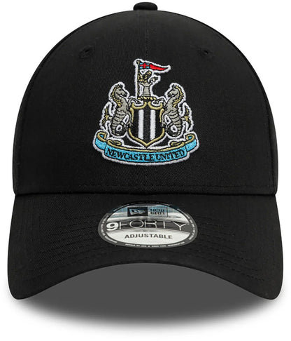 New Era Newcastle United Core 9Forty Adjustable Cap - Black