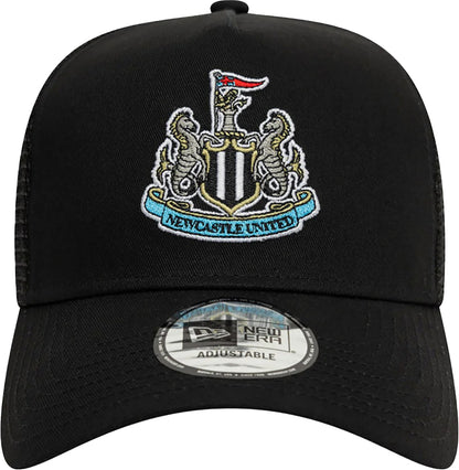 New Era Newcastle United Core E-Frame Trucker Adjustable Cap - Black