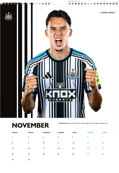 Newcastle United 2027 A3 Wall Calendar