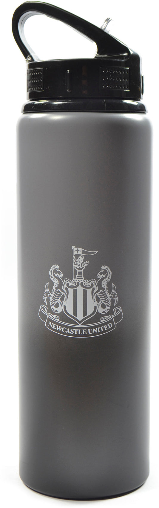 Newcastle United Fade Aluminium 750ml Water Bottle - Black