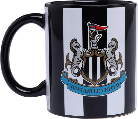 Newcastle United Striped Mug - Black