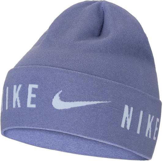 Nike Dri-Fit Lightweight Knit Cuffed Running Beanie - Blue