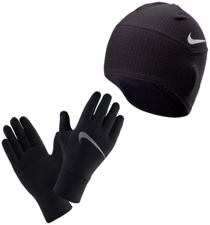 Nike Essentials Womens Running Hat And Glove Set Black – Start