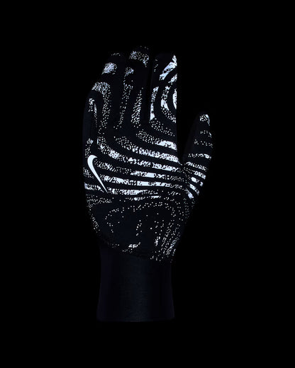 Nike Pacer Reflective Midweight Womens Running Gloves - Black