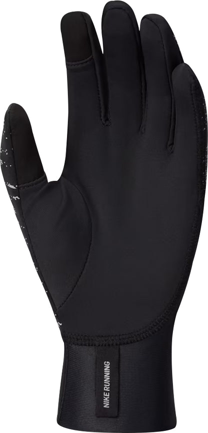 Nike Pacer Reflective Midweight Womens Running Gloves - Black