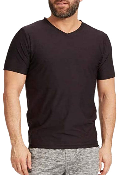 Ohmme Triangulum Short Sleeve Mens Yoga Top - Black