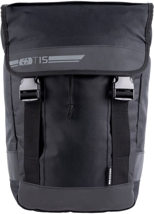 Oxford T15 QR 15L Pannier Bag - Black