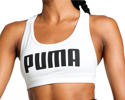 Puma 4KEEPS Womens Running Sports Bra - White