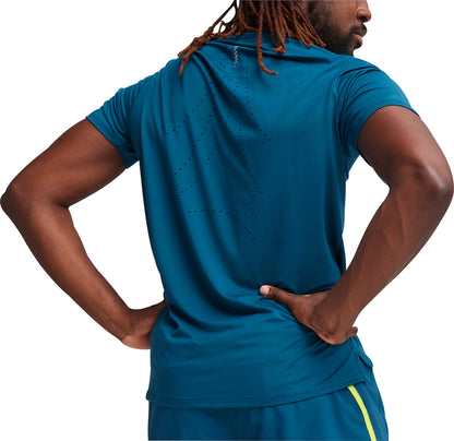 Puma CloudSpun Short Sleeve Mens Running Top - Blue