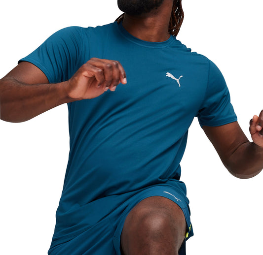 Puma CloudSpun Short Sleeve Mens Running Top - Blue