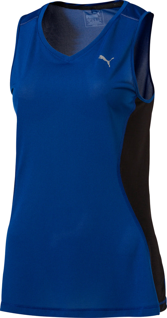 Puma Core Womens Running Vest Tank Top - Blue