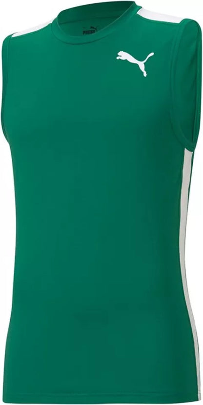 Puma Cross The Line 2.0 Mens Running Vest - Green