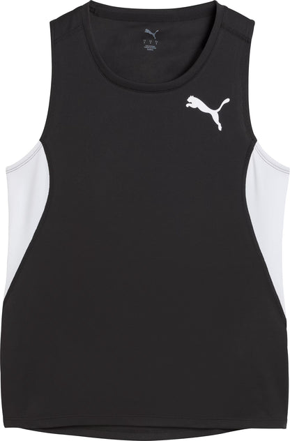 Puma Cross The Line 3 Womens Running Vest Tank Top - Black