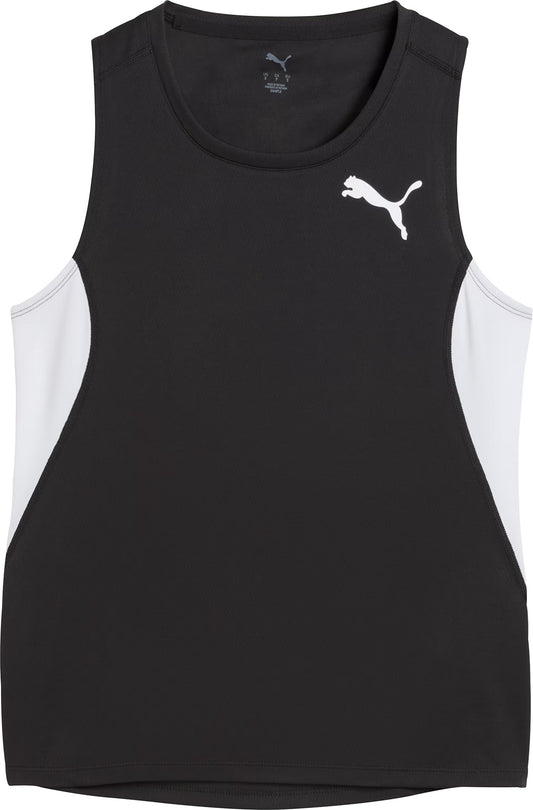Puma Cross The Line 3 Womens Running Vest Tank Top - Black