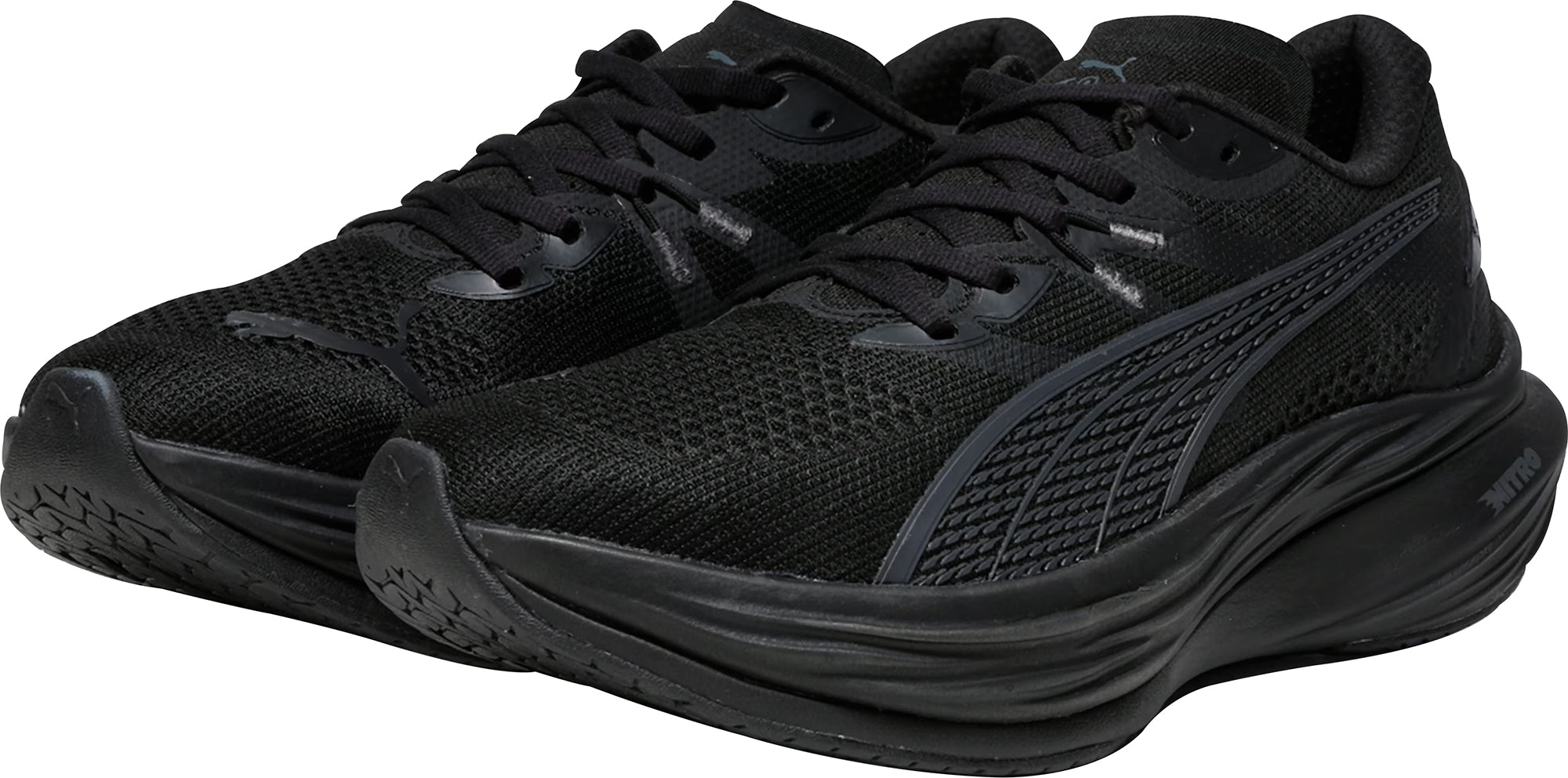【美品】PUMA DEVIATE NITRO 3 25cm ブラック Puma Deviate Nitro 3 WIDE FIT Mens Running Shoes - Black – Start
