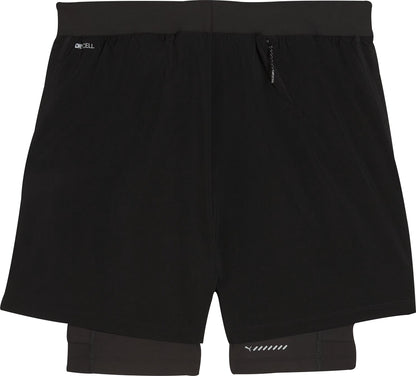 Puma 5 Inch DreamRun 2 In 1 Mens Running Shorts - Black