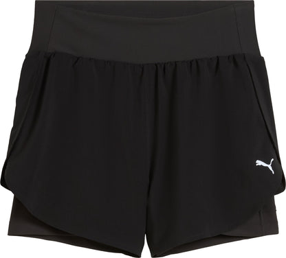 Puma DreamRun 3 Inch dryCELL 2 In 1 Womens Running Shorts - Black