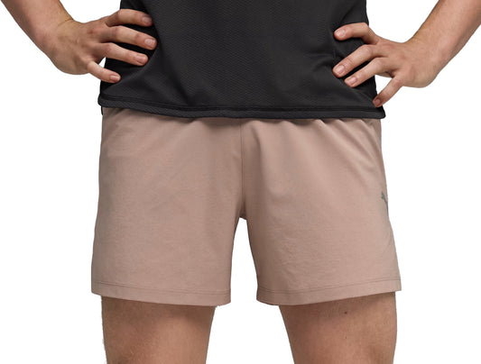 Puma DreamRun dryCELL 5 Inch Mens Running Shorts - Brown