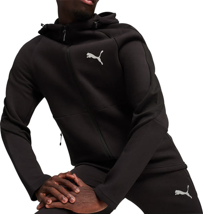 Puma EvoStripe Full Zip Mens Training Hoody - Black