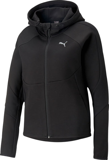 Puma EvoStripe Full Zip Womens Training Hoody - Black