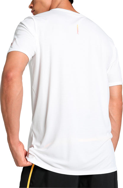 Puma Favourite Forever Faster Short Sleeve Mens Running Top - White