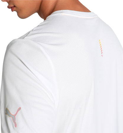 Puma Favourite Forever Faster Short Sleeve Mens Running Top - White