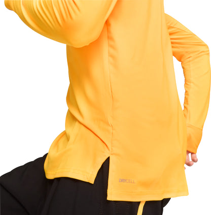 Puma Favourite Half Zip Long Sleeve Mens Running Top - Orange