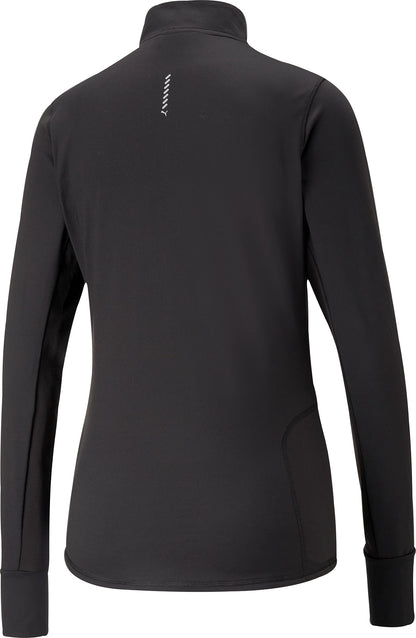 Puma Favourite Half Zip Long Sleeve Womens Running Top - Black
