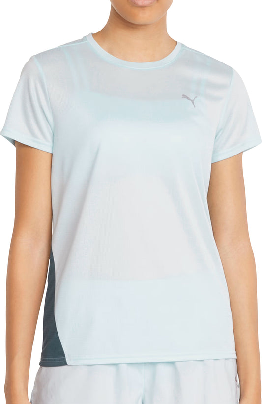 Puma Favourite Short Sleeve Womens Running Top - Blue