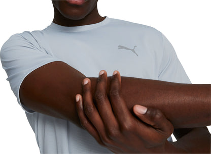 Puma Favourite Short Sleeve Mens Running Top - Grey