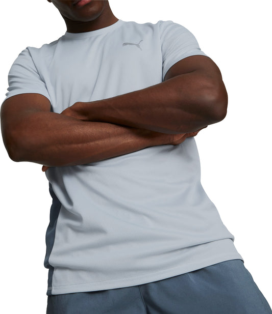 Puma Favourite Short Sleeve Mens Running Top - Grey