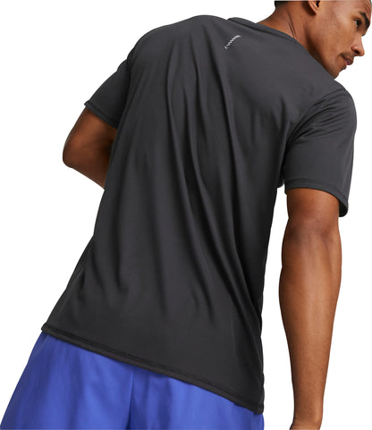 Puma Favourite Short Sleeve Mens Running Top - Black