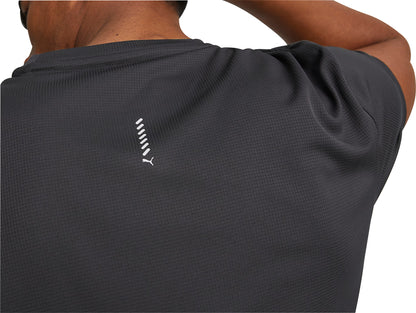 Puma Favourite Short Sleeve Mens Running Top - Black