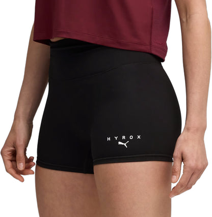 Puma X HYROX Shape Luxe 3 Inch Womens Short Training Tights - Black