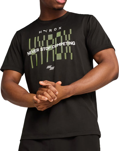 Puma X HYROX Train All Day Short Sleeve Mens Training Top - Black