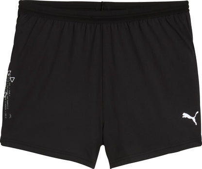 Puma Knit 3 Inch Mens Split Running Shorts - Black
