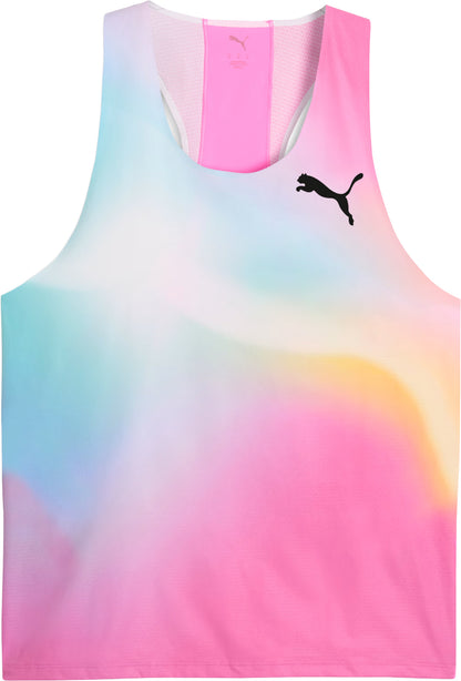 Puma LightSpeed UltraWeave Graphic Mens Running Vest - Pink
