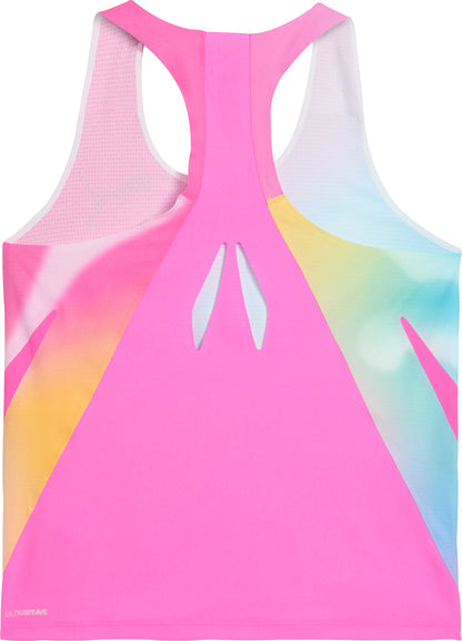 Puma LightSpeed UltraWeave Graphic Womens Running Vest Tank Top - Pink